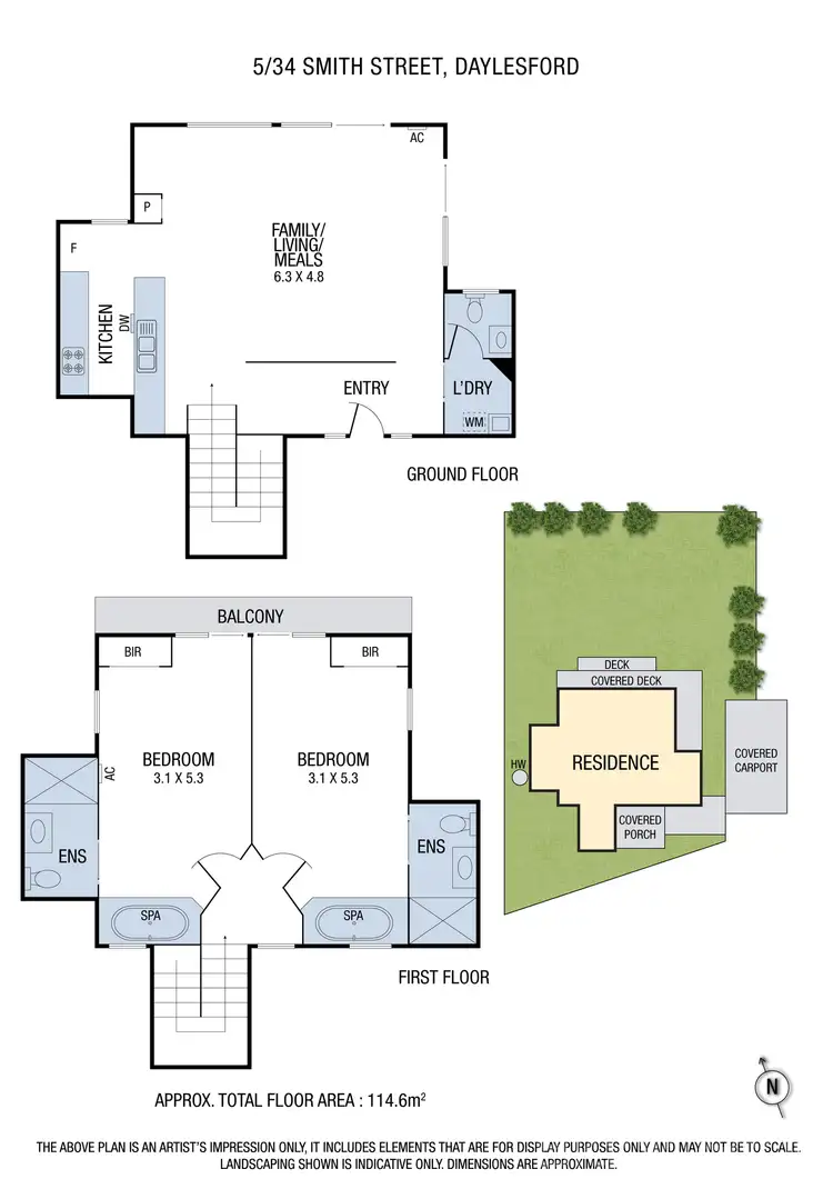 Floorplan of Homely unit listing, 5/34 Smith Street, Daylesford VIC 3460