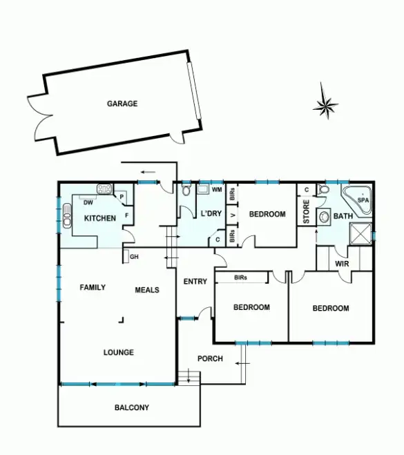 Floorplan of Homely house listing, 8 Arthur Street, Alfredton VIC 3350