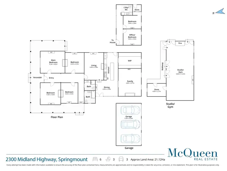 Floorplan of Homely house listing, 2300 Midland Highway, Springmount VIC 3364