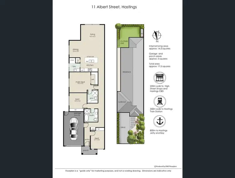 Floorplan of Homely house listing, 11 Albert Street, Hastings VIC 3915