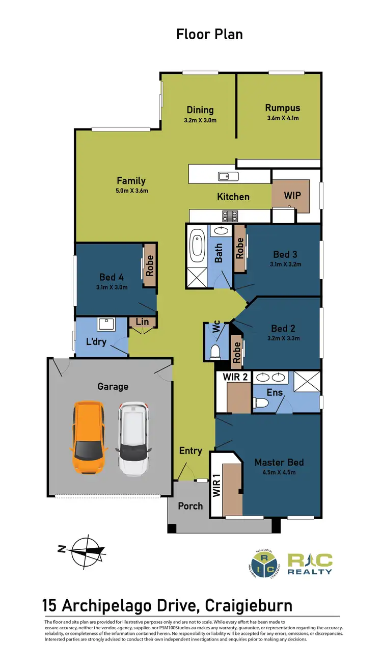 Floorplan of Homely house listing, 15 Archipelago Drive, Craigieburn VIC 3064