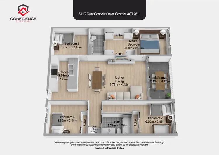 Floorplan of Homely apartment listing, 611/2 Terry Connolly Street, Coombs ACT 2611