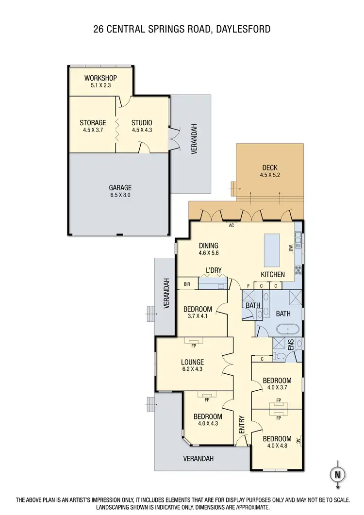 Floorplan of Homely house listing, 26 Central Springs Road, Daylesford VIC 3460