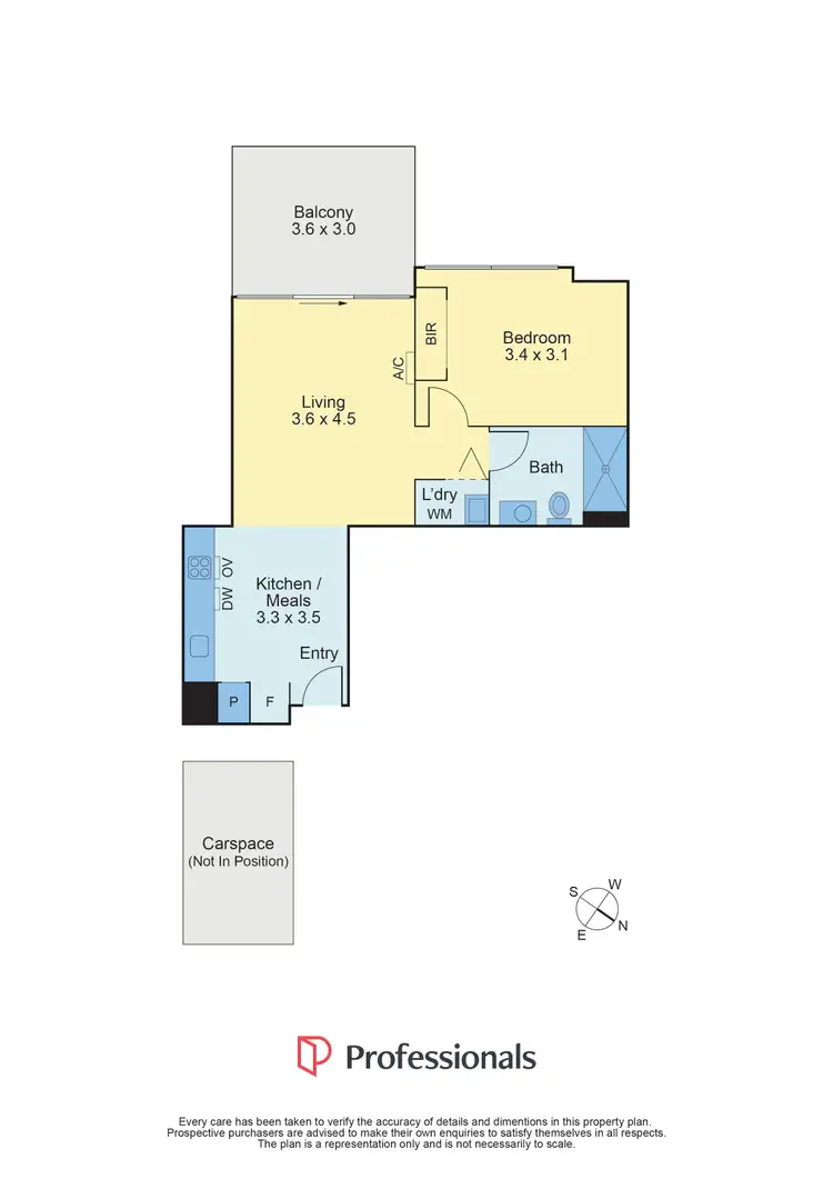 Floorplan of Homely apartment listing, 1812/3 Aquitania Way, Docklands VIC 3008