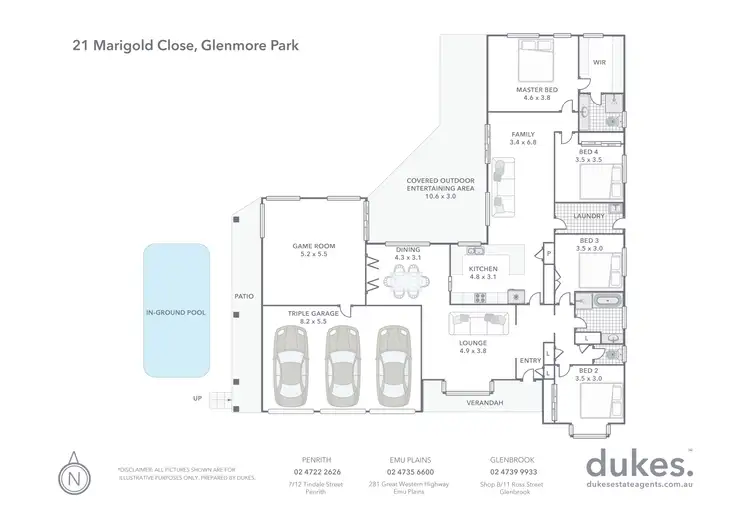 Floorplan of Homely house listing, 21 Marigold Close, Glenmore Park NSW 2745