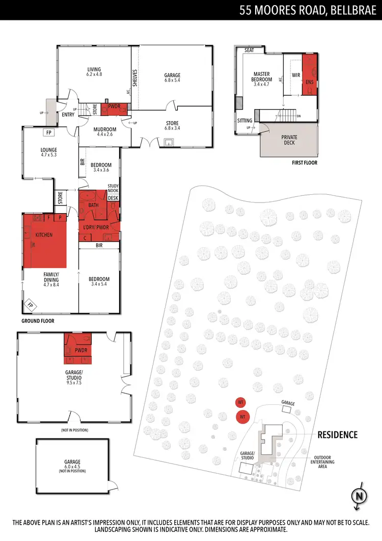 Floorplan of Homely rural property listing, 55 Moores Road, Bellbrae VIC 3228