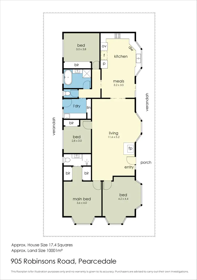 Floorplan of Homely rural property listing, 905 Robinsons Road, Pearcedale VIC 3912