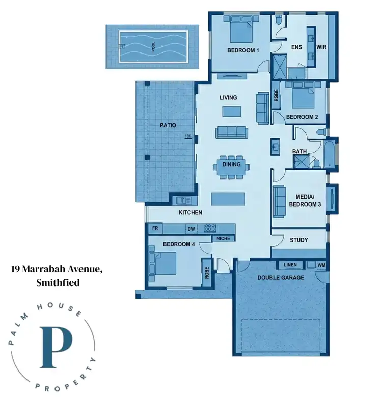 Floorplan of Homely house listing, 19 Marrabah Avenue, Smithfield QLD 4878