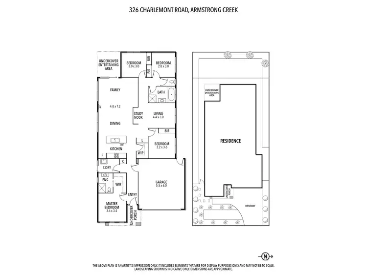 Floorplan of Homely house listing, 326 Charlemont Road, Armstrong Creek VIC 3217