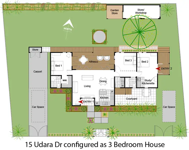Floorplan of Homely house listing, 15 Udara Drive, Macleay Island QLD 4184