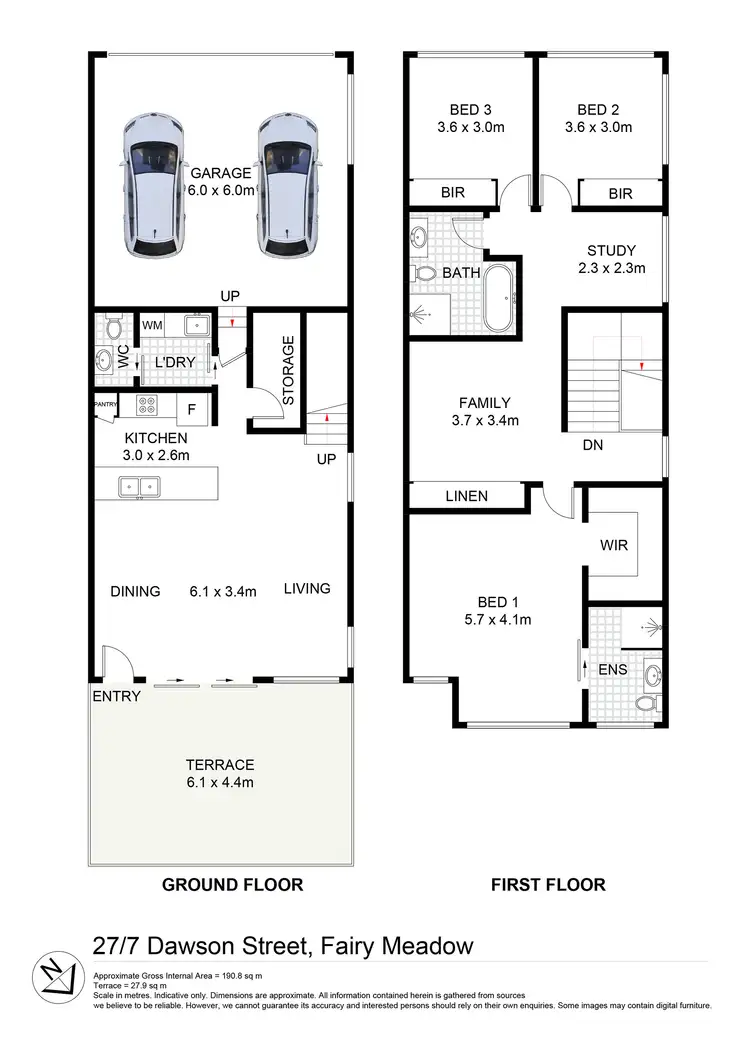 Floorplan of Homely townhouse listing, 22/7 Dawson Street, Fairy Meadow NSW 2519