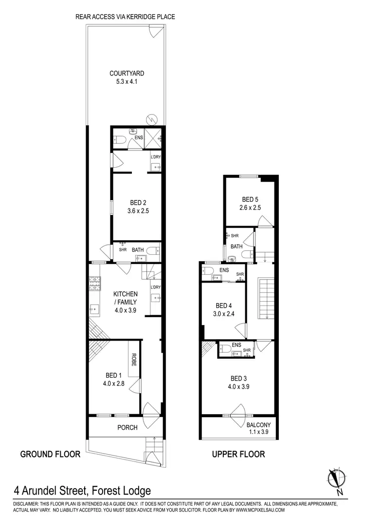 Floorplan of Homely terrace listing, 4 Arundel Street, Forest Lodge NSW 2037