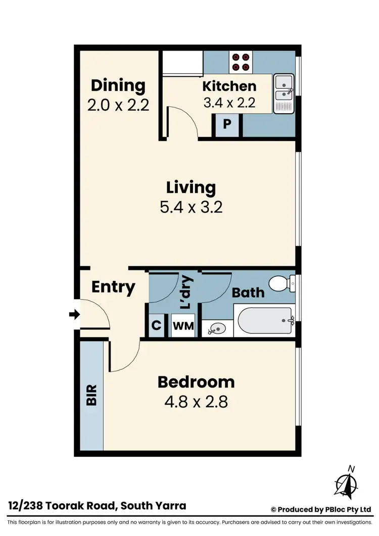 Floorplan of Homely apartment listing, 12/238 Toorak Road, South Yarra VIC 3141