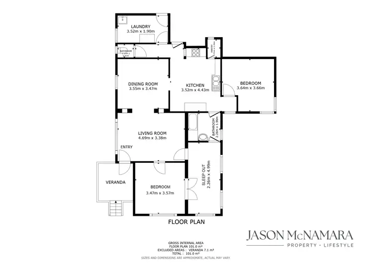 Floorplan of Homely house listing, 7 French Street, Booval QLD 4304