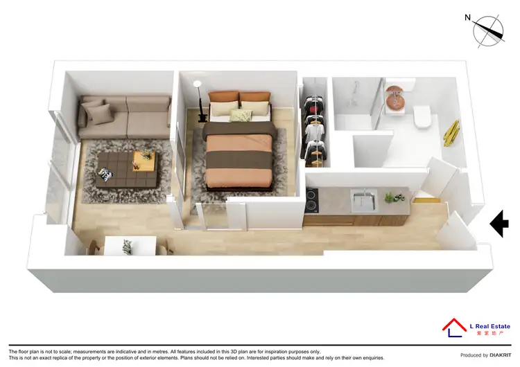 Floorplan of Homely apartment listing, 834/572 St Kilda Road, Melbourne VIC 3004