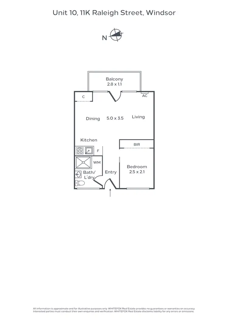 Floorplan of Homely apartment listing, 10/K11 Raleigh Street, Windsor VIC 3181