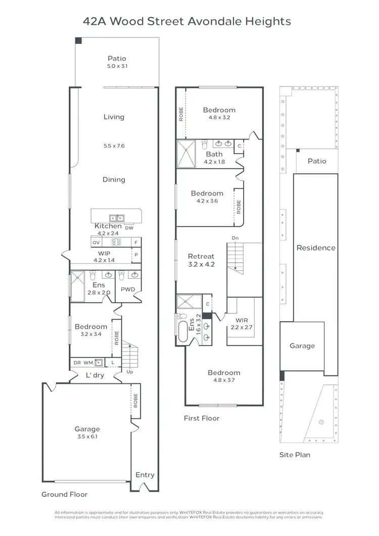Floorplan of Homely townhouse listing, 42a Wood Street, Avondale Heights VIC 3034
