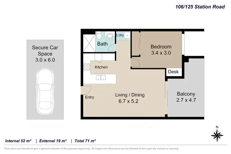 Floorplan of Homely unit listing, 106/125 Station Road, Indooroopilly QLD 4068