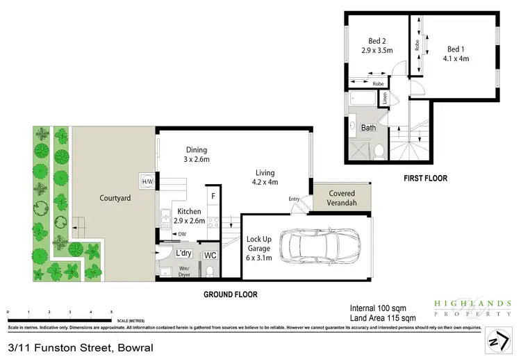 Floorplan of Homely townhouse listing, 3/11 Funston Street, Bowral NSW 2576