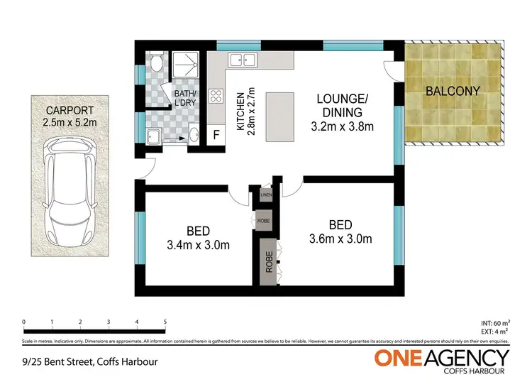 Floorplan of Homely unit listing, 9/25 Bent Street, Coffs Harbour NSW 2450