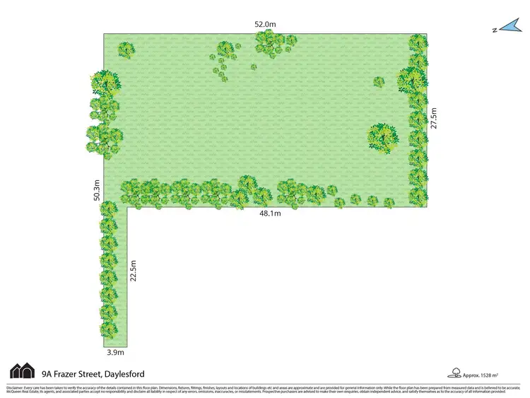 Floorplan of Homely land listing, 9A Frazer Street, Daylesford VIC 3460