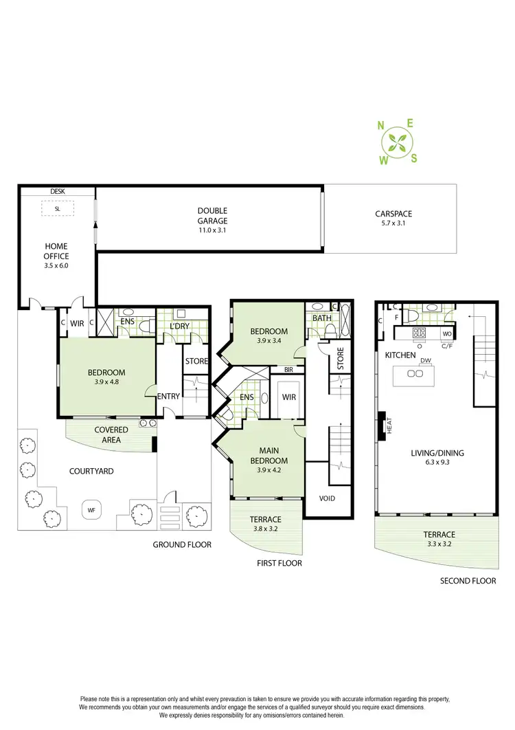 Floorplan of Homely townhouse listing, 53 Ormond Esplanade, Elwood VIC 3184