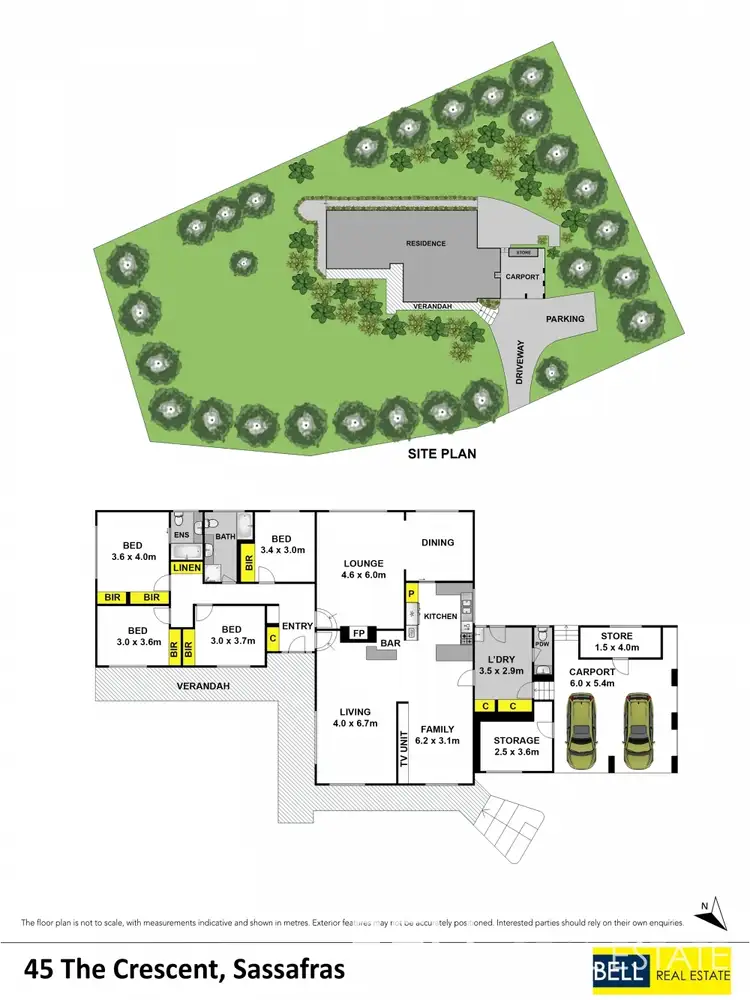 Floorplan of Homely house listing, 45 The Crescent, Sassafras VIC 3787