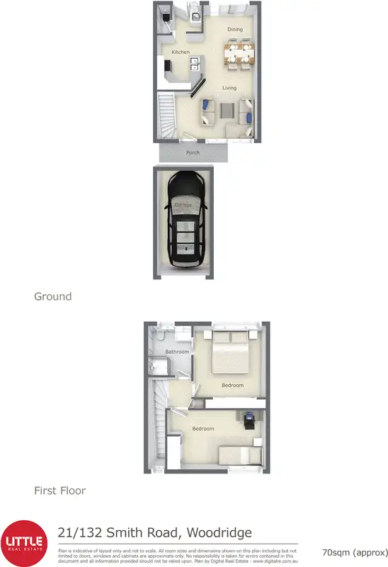 Floorplan of Homely townhouse listing, 21/132 Smith Road, Woodridge QLD 4114