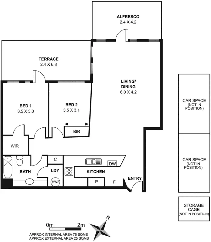Floorplan of Homely apartment listing, 26/6 Graham Street, Port Melbourne VIC 3207