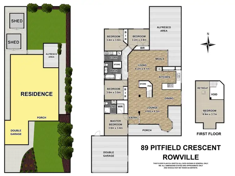 Floorplan of Homely house listing, 89 Pitfield Crescent, Rowville VIC 3178