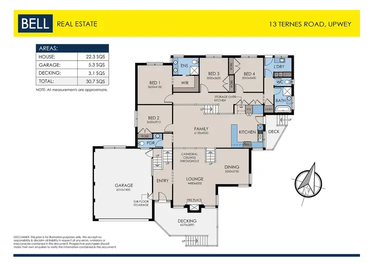 Floorplan of Homely house listing, 13 Ternes Road, Upwey VIC 3158