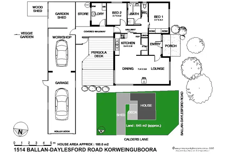 Floorplan of Homely house listing, 1514 Ballan -Daylesford Road, Korweinguboora VIC 3461