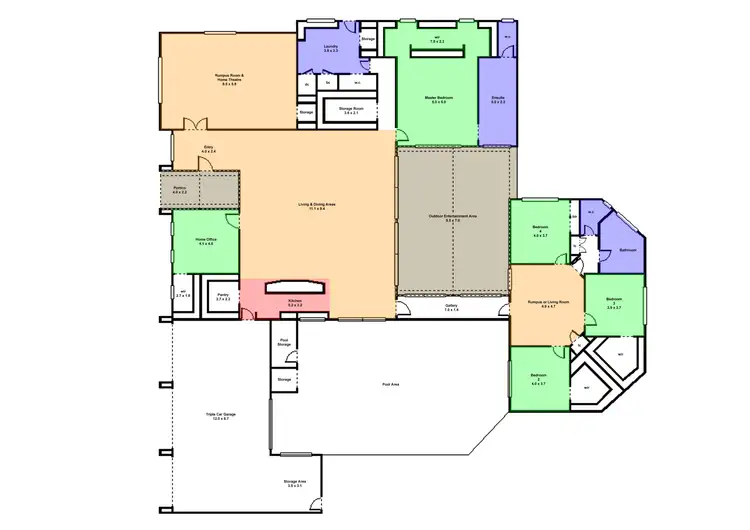 Floorplan of Homely house listing, 20 Skye Court, Ballarat VIC 3350