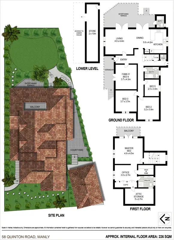 Floorplan of Homely house listing, 58 Quinton Road, Manly NSW 2095