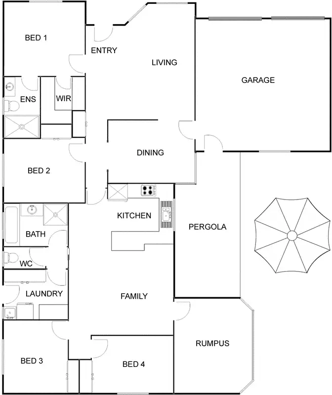 Floorplan of Homely house listing, 17 Traeger Street, Dunlop ACT 2615