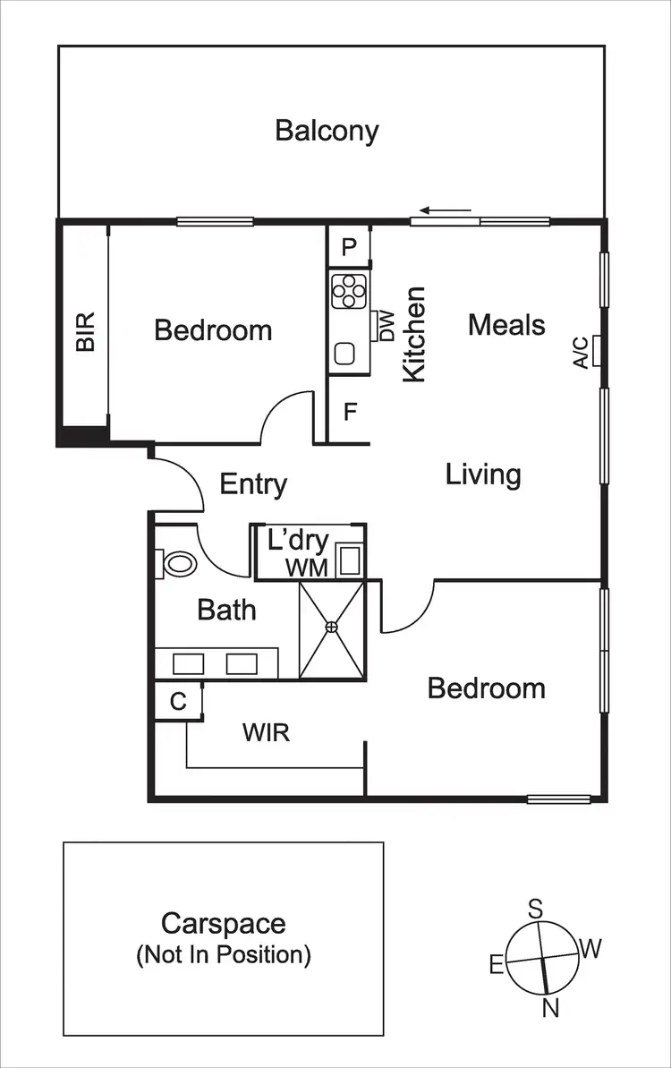 Floorplan of Homely apartment listing, 14/45-47 Hotham Street, St Kilda East VIC 3183