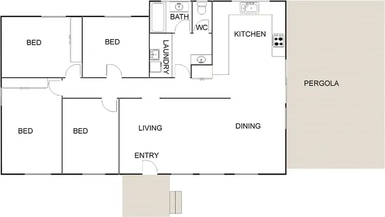 Floorplan of Homely house listing, 15 Bennett Place, Flynn ACT 2615