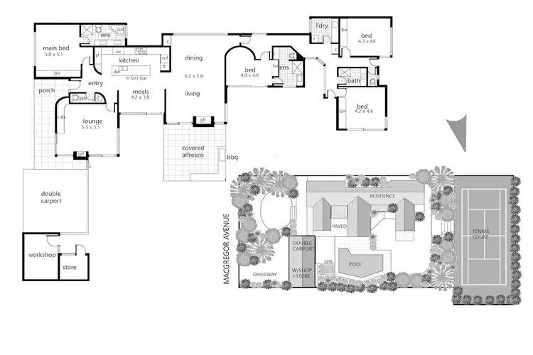 Floorplan of Homely house listing, 42 Macgregor Avenue, Portsea VIC 3944