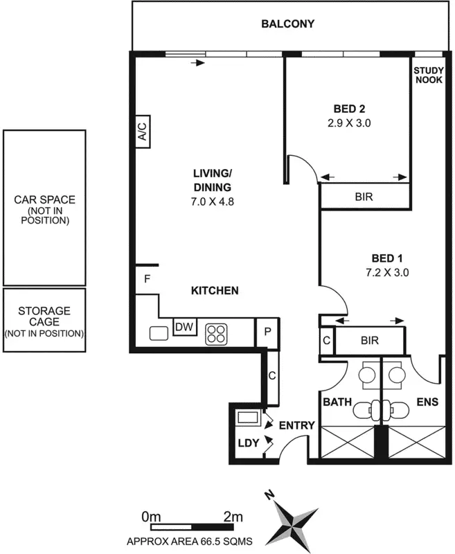 Floorplan of Homely apartment listing, 403/101 Bay Street, Port Melbourne VIC 3207