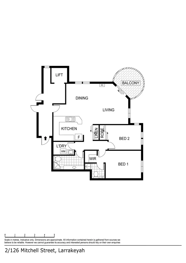 Floorplan of Homely unit listing, 2/126 Mitchell Street, Darwin NT 800