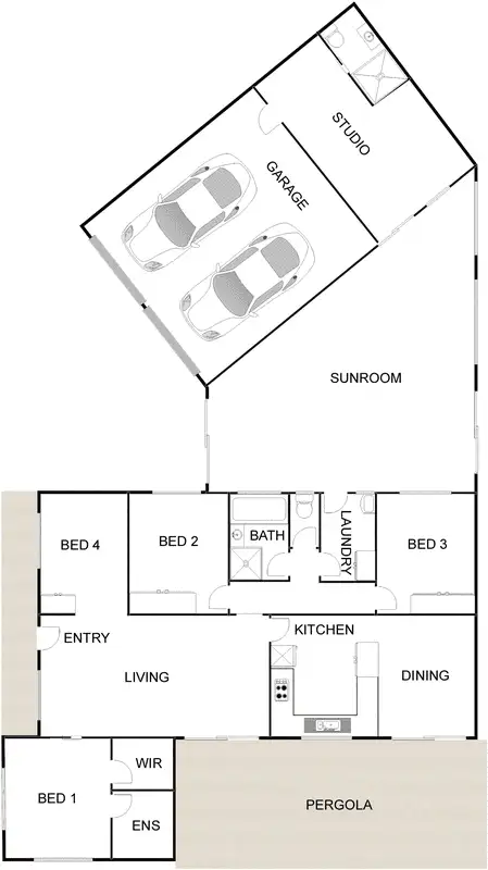Floorplan of Homely house listing, 43 Buckmaster Crescent, Dunlop ACT 2615