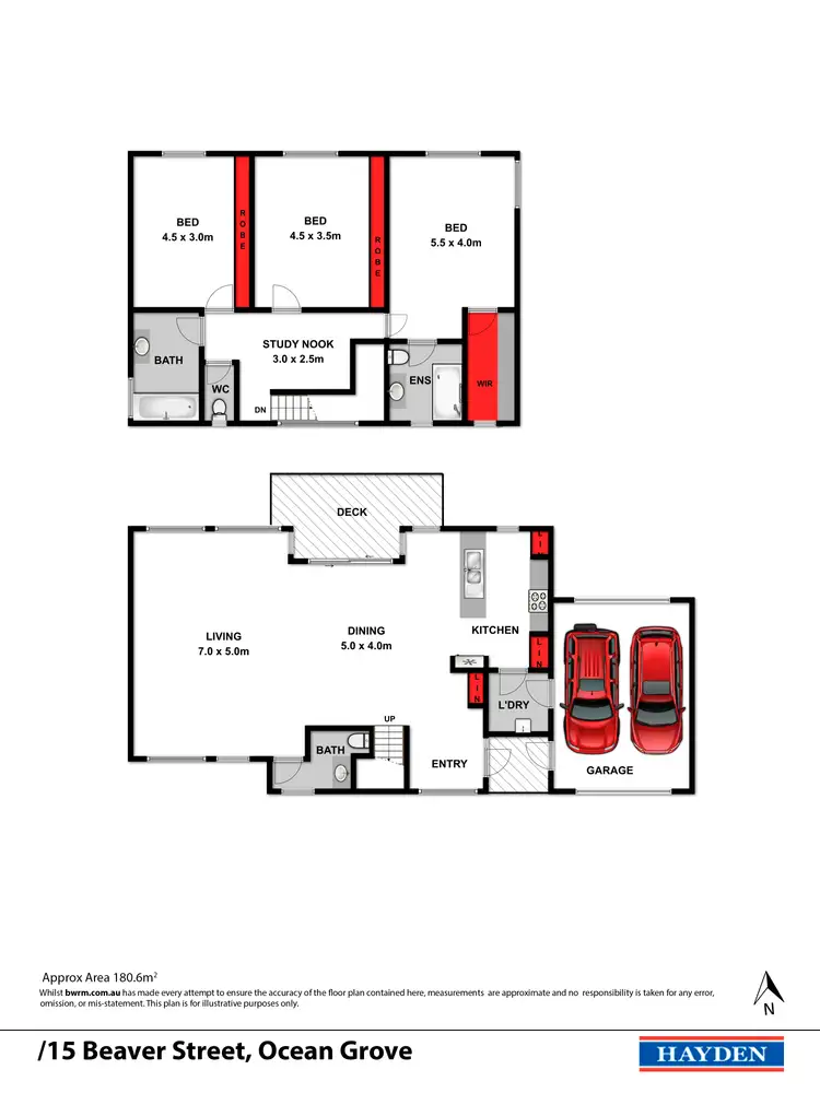 Floorplan of Homely house listing, 2/15 Beaver Street, Ocean Grove VIC 3226