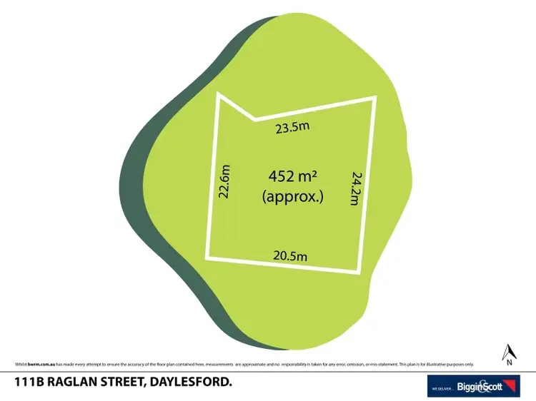 Floorplan of Homely land listing, 111b Raglan Street, Daylesford VIC 3460
