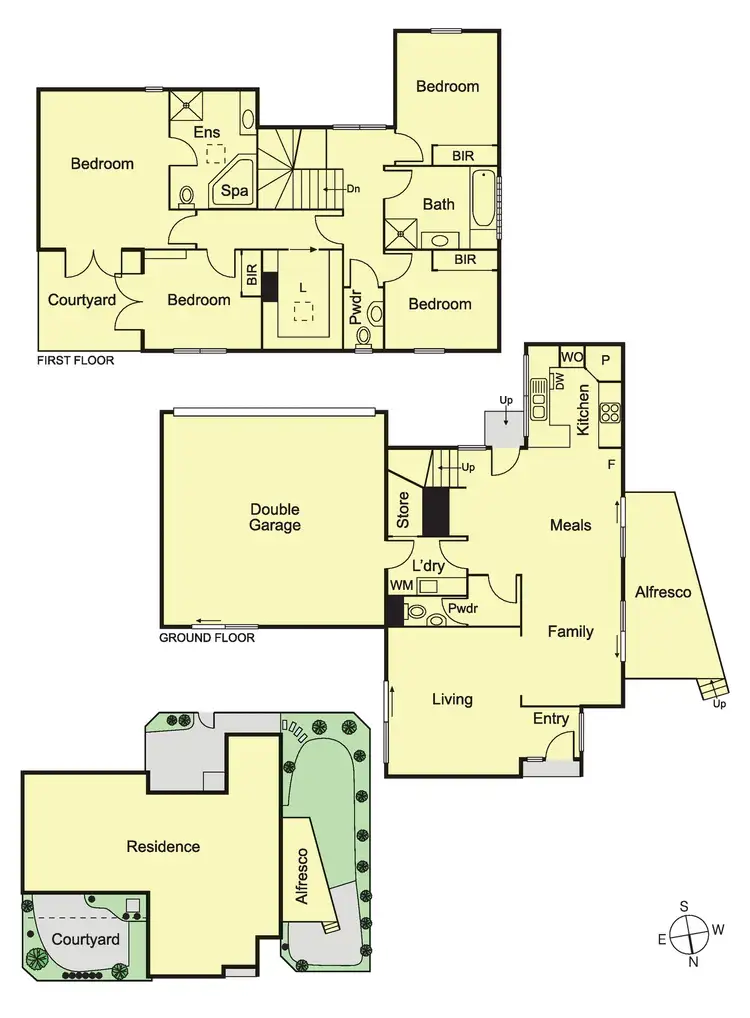 Floorplan of Homely townhouse listing, 1/2 Griffiths Street, Caulfield South VIC 3162