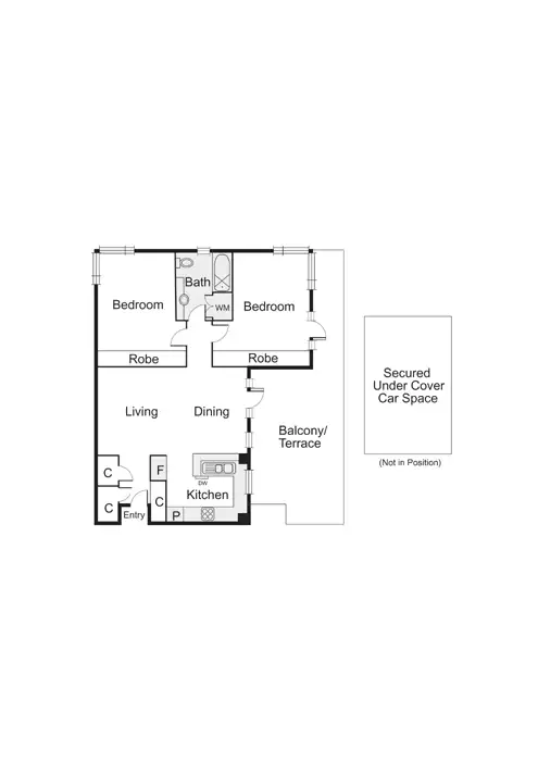 Floorplan of Homely apartment listing, 3/1 Seisman Place, Port Melbourne VIC 3207