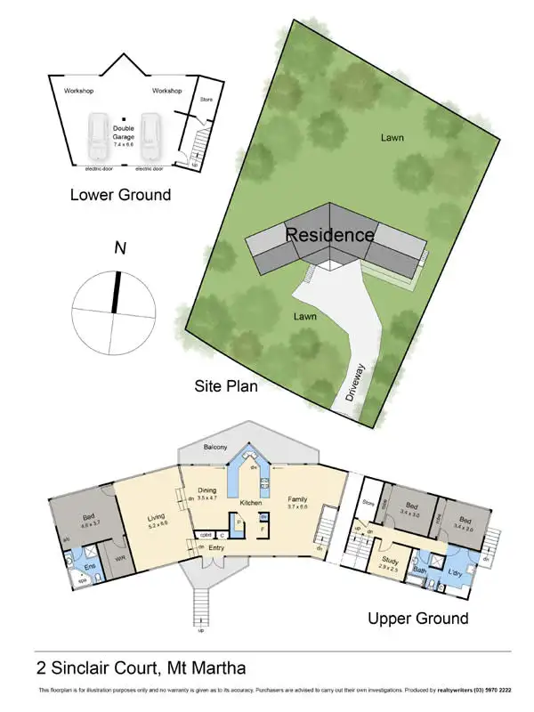 Floorplan of Homely house listing, 2 Sinclair Court, Mount Martha VIC 3934