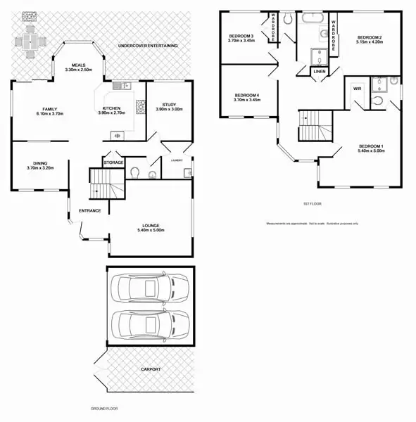 Floorplan of Homely house listing, 10 Barlow Place, Horningsea Park NSW 2171