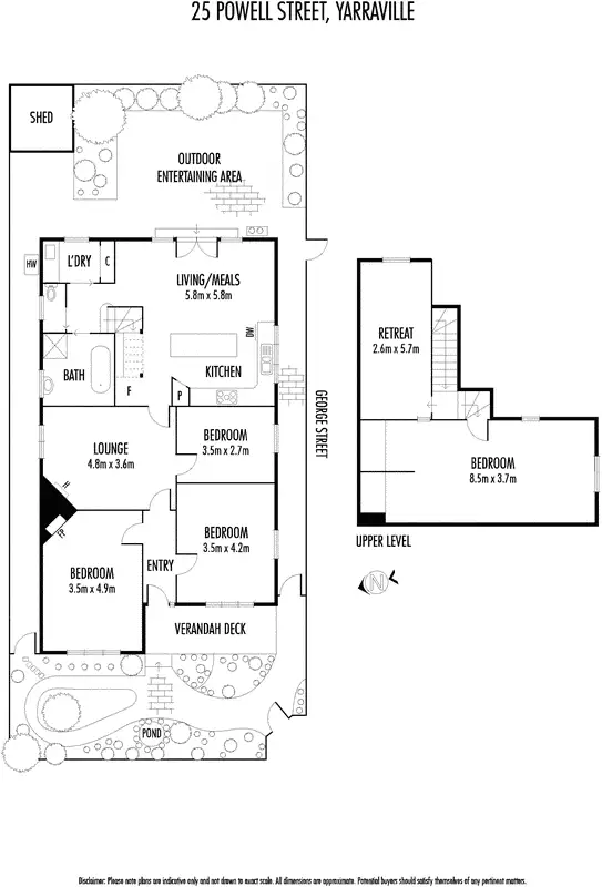 Floorplan of Homely house listing, 25 Powell Street, Yarraville VIC 3013