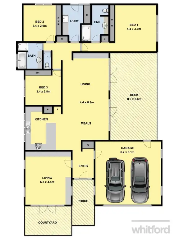 Floorplan of Homely house listing, 13 Rippleside Drive, Torquay VIC 3228