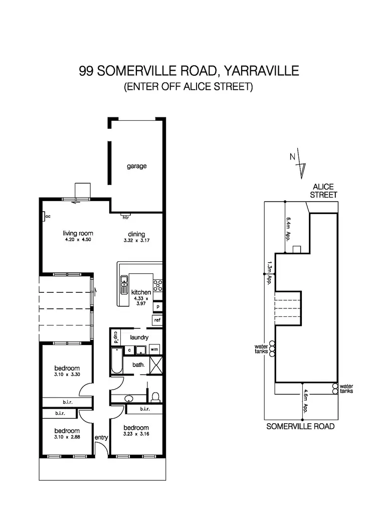 Floorplan of Homely house listing, 99 Somerville Rd (enter Off Alice St), Yarraville VIC 3013